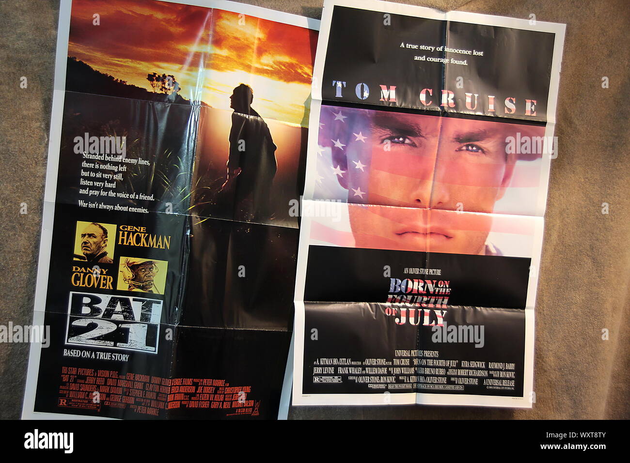 Klassischen 1980er Krieg Film Poster. Stockfoto