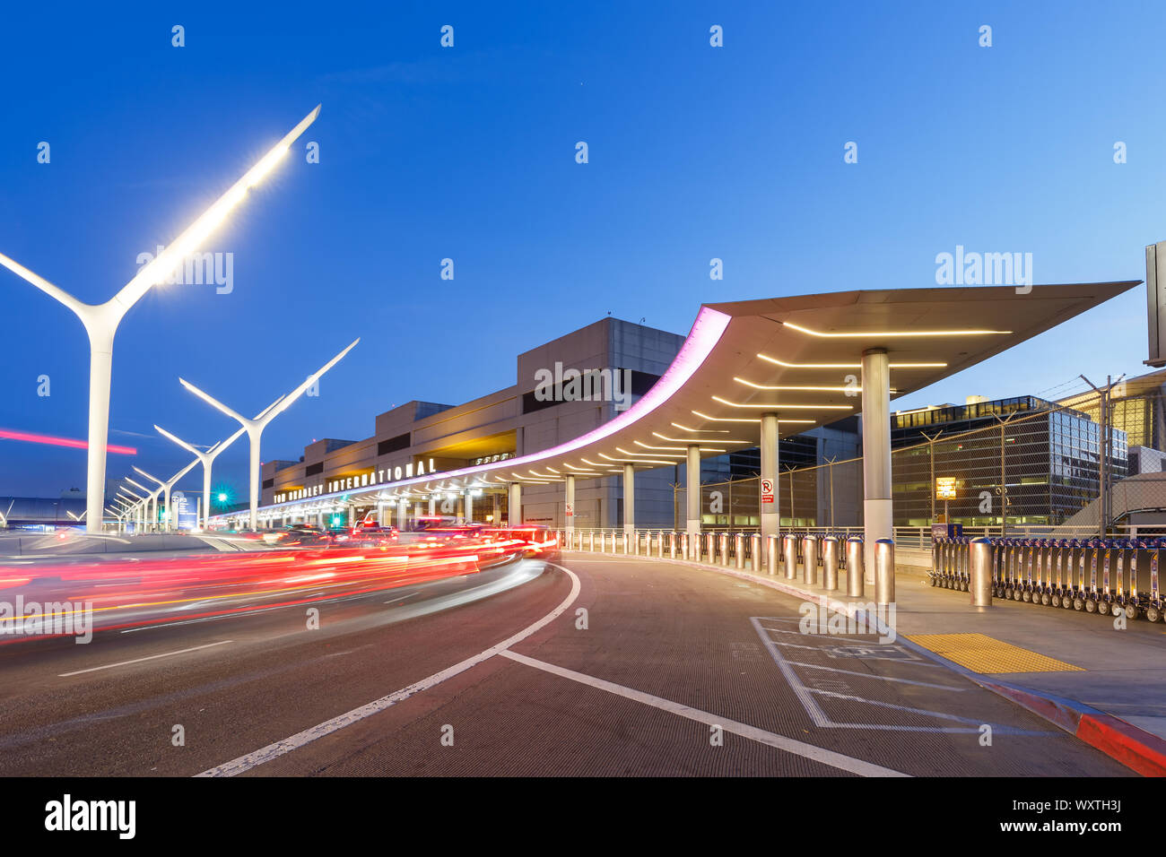 Los Angeles, Kalifornien - 14. April 2019: Los Angeles International Airport (LAX) in den Vereinigten Staaten. Stockfoto