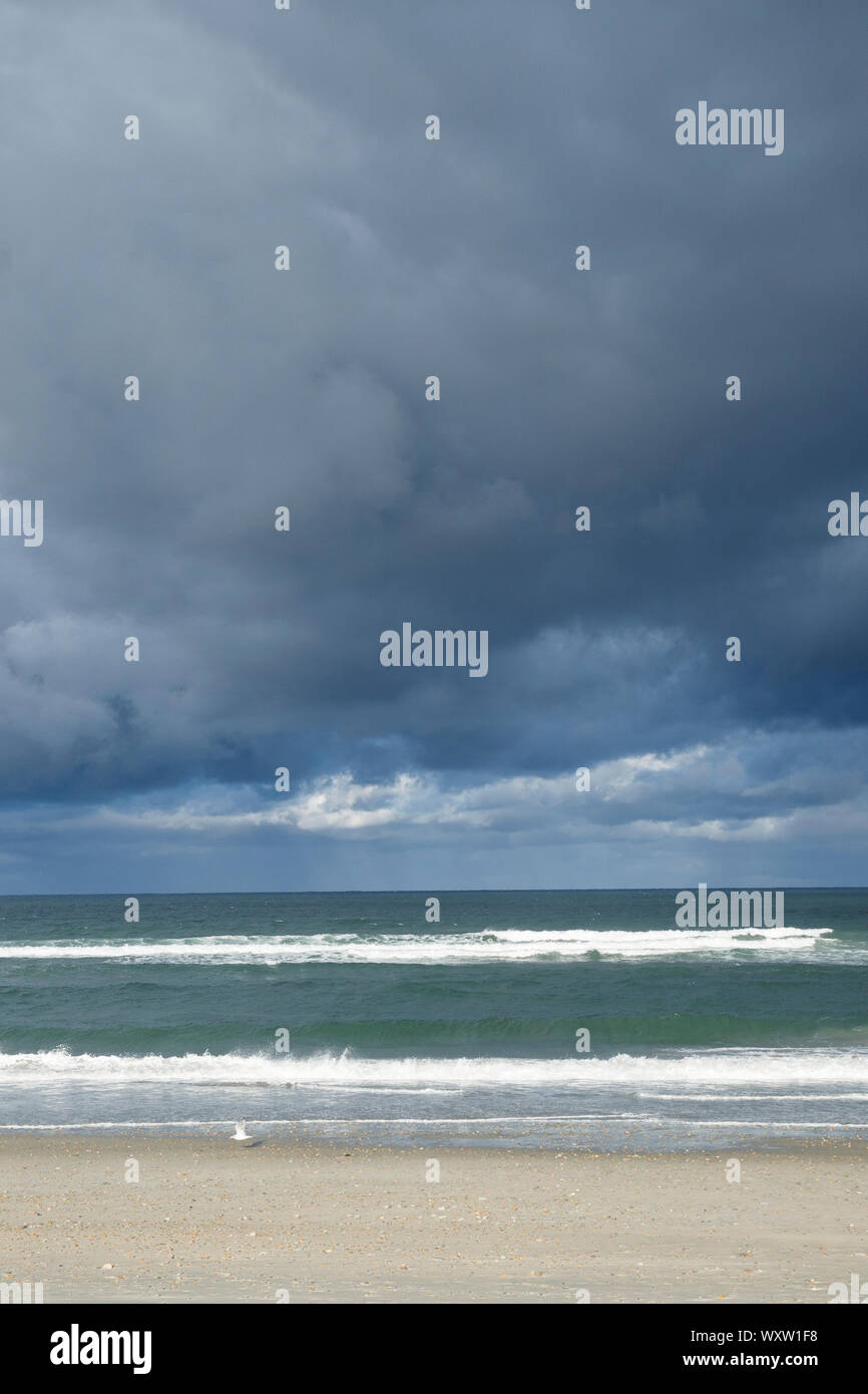 Mit Blick auf Cape Cod Bay, Atlantik, Plymouth an der Long Beach, Cape Cod, New England, USA Stockfoto