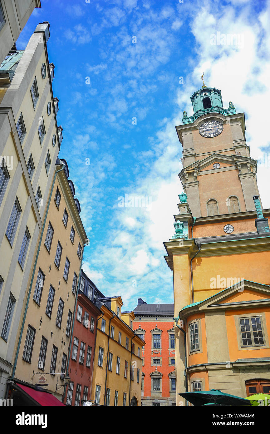 Storkyrkan oder die Kirche St. Nikolaus, Gamla Stan, ist die älteste Kirche im Zentrum von Stockholm, Schweden Stockfoto