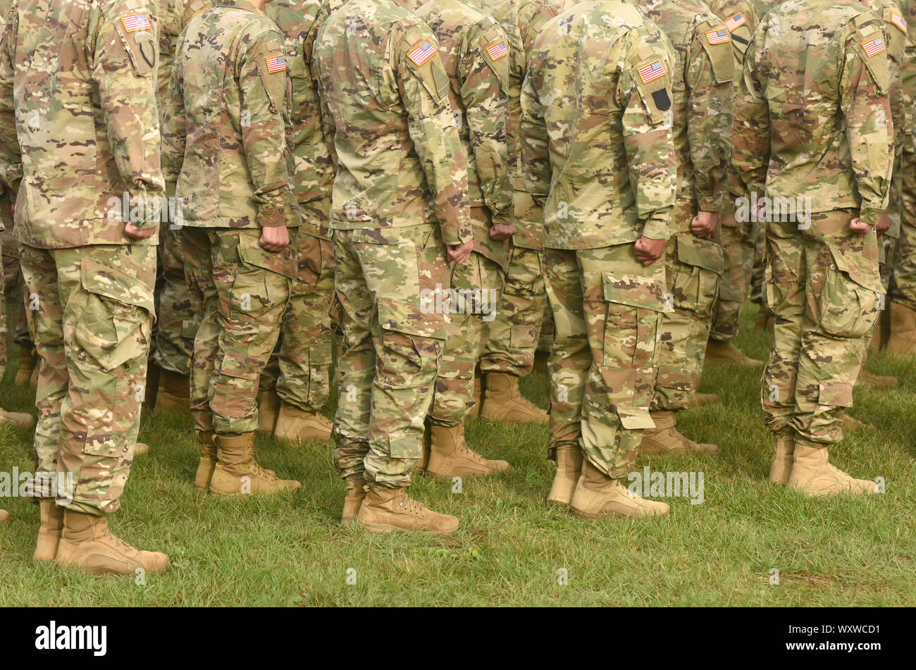 Amerikanische Soldaten. US-Armee. US-Truppen Stockfoto