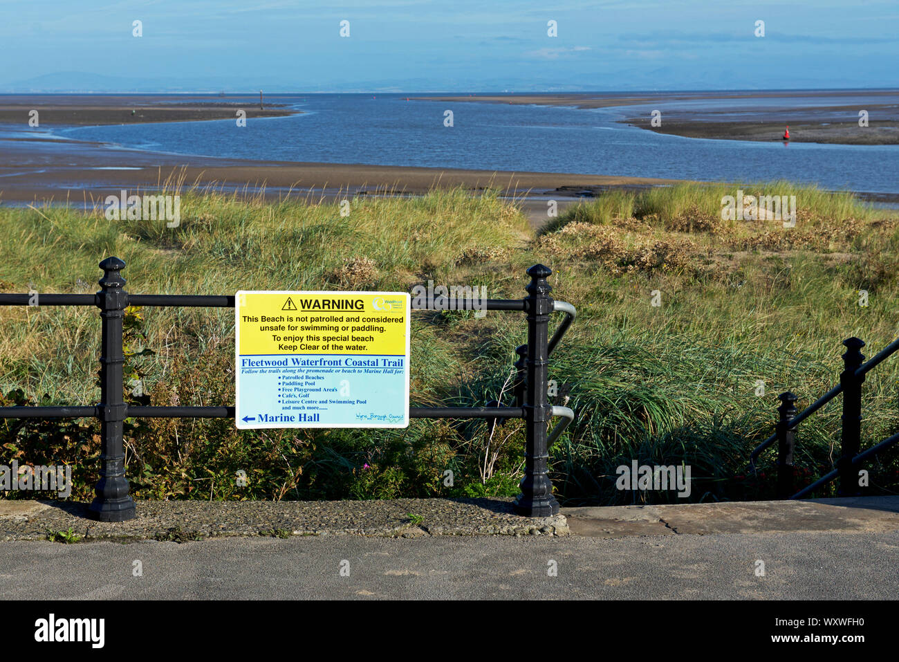 Die Promenade, Fleetwood, Lancashire, England, Großbritannien Stockfoto