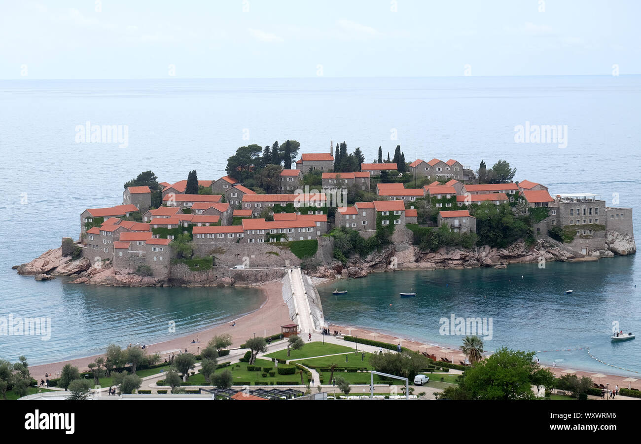 Saint Stephen resort insel, Montenegro Stockfoto