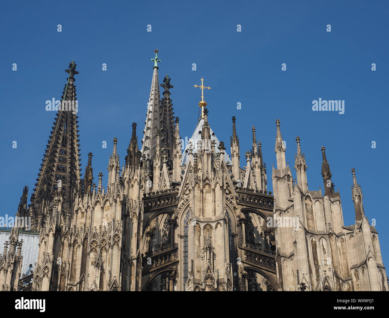 Koelner Dom Hohe Domkirche Sankt Petrus (Bedeutung St. Peter Kathedrale) gotische Kirche in Koeln, Deutschland Stockfoto