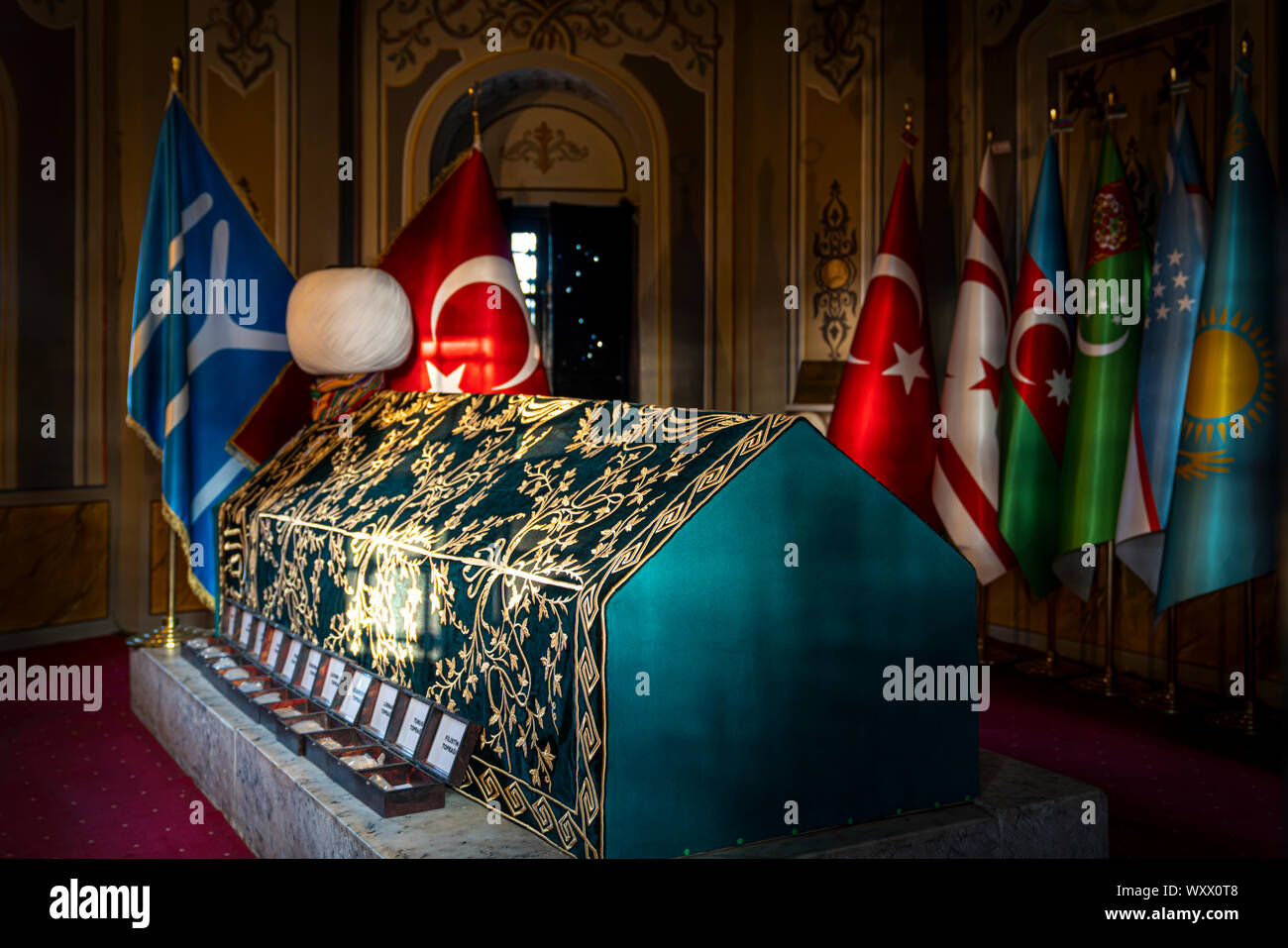 Sogut, bilecik/Türkei - September 08 2019: Grab von Ertugrul Gazi wer ist der Vater von Osman Bey Stockfoto