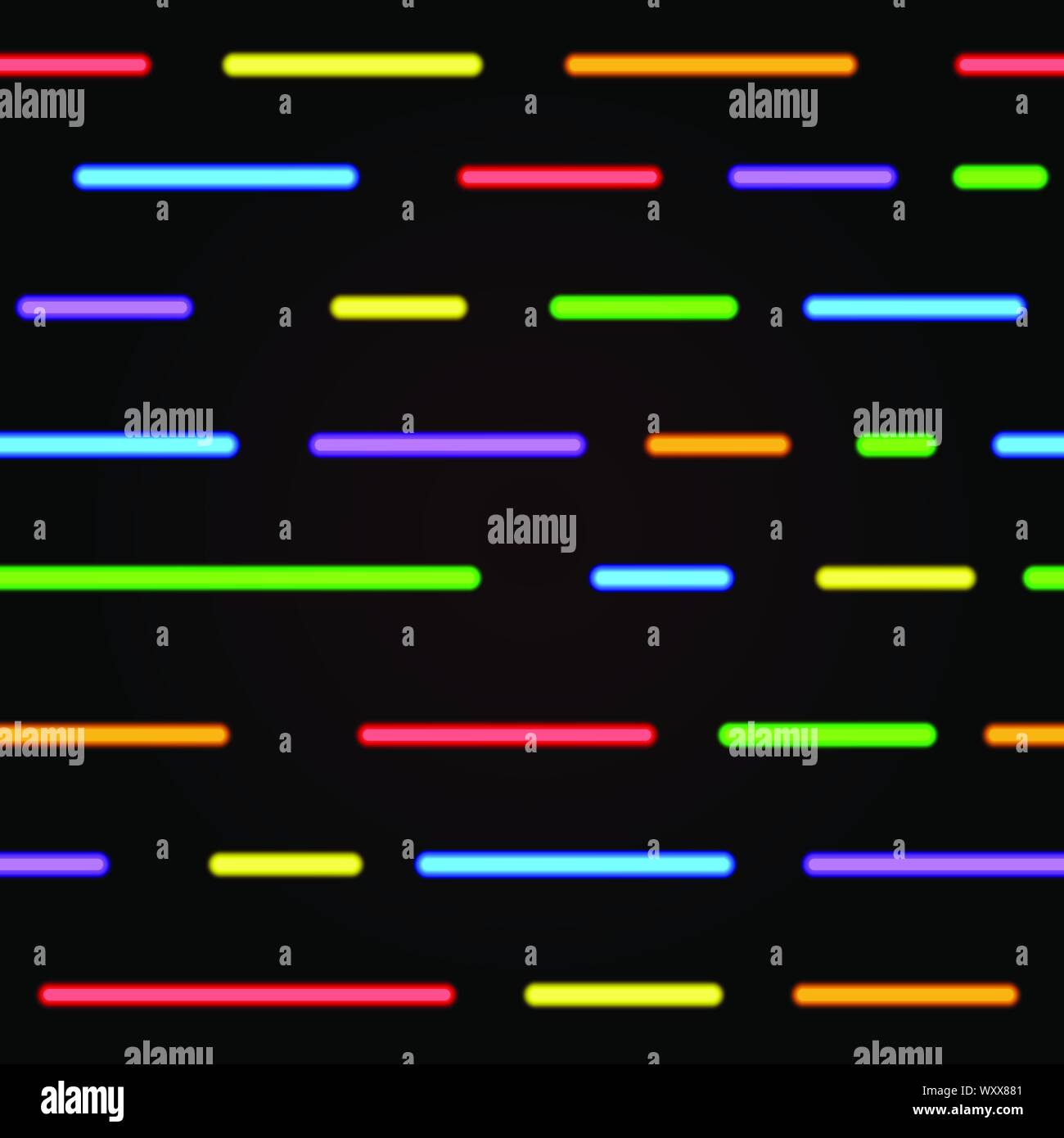 Neon nahtlose Muster. Vektor helles Neon Linien Stock Vektor