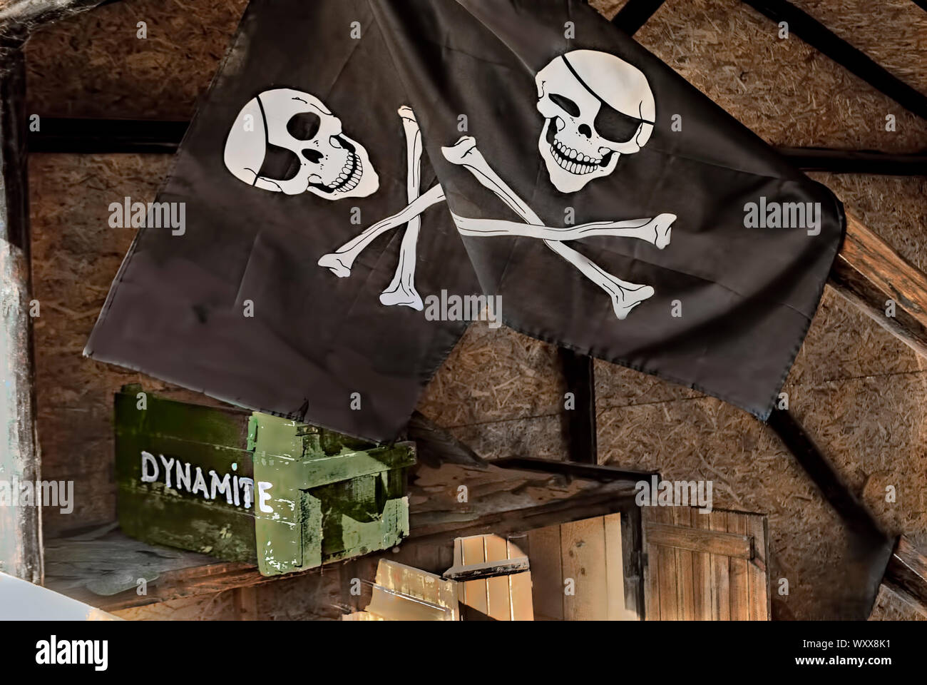 Piraten Flagge; Stockfoto