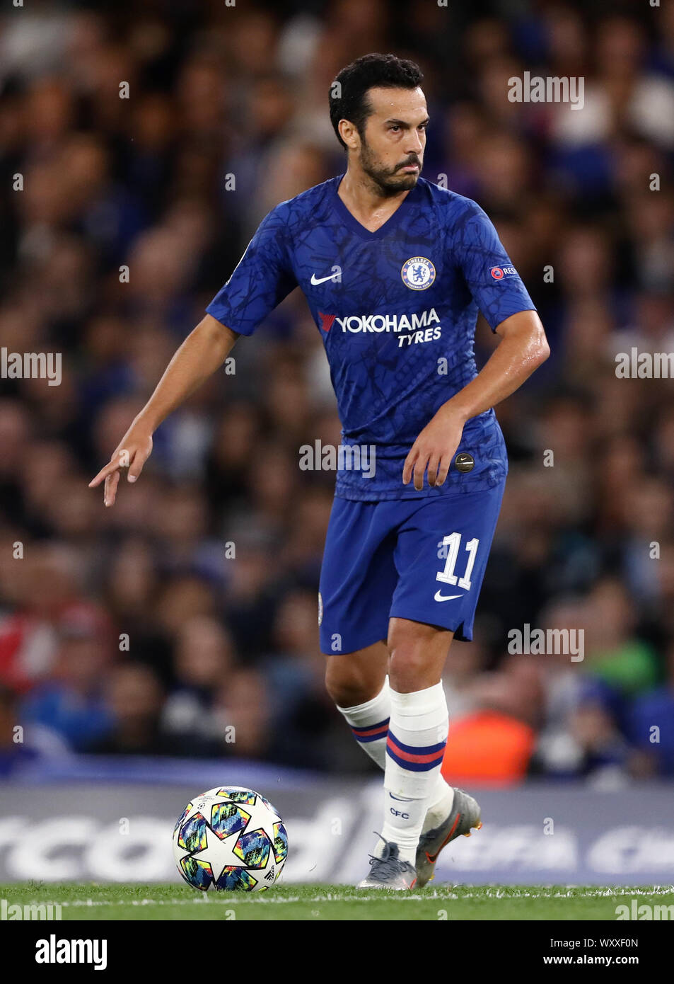 London, Großbritannien. 17 Sep, 2019. Pedro von Chelsea - Chelsea v Valencia, UEFA Champions League - Gruppe H, Stamford Bridge, London, Großbritannien - 17 September 2019 Editorial nur mit der Credit: Spieltag Bilder begrenzt/Alamy leben Nachrichten Stockfoto