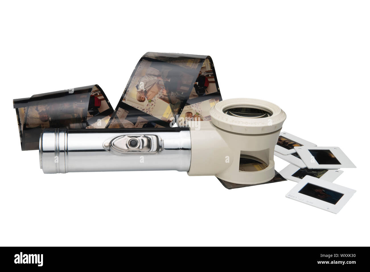 Flash-O-Objektiv film Viewer Stockfoto Flash-O-Objektiv film Viewer Stockfoto