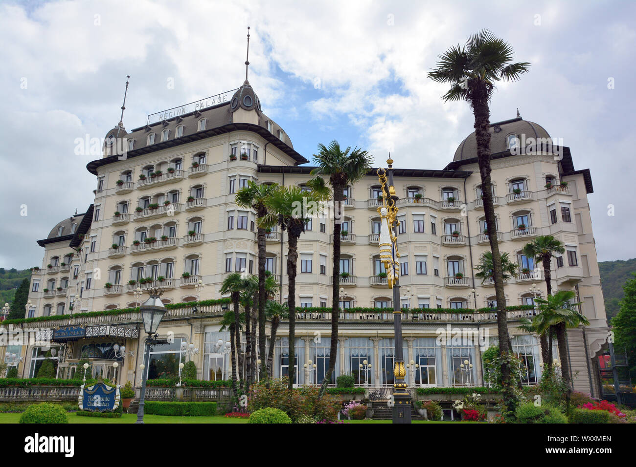 Regina Palace Hotel, Stresa, Piemont, Italien. Europa Stockfoto