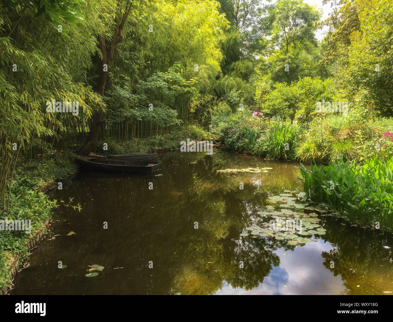 Nenuphar Garten von Claude Monet in Giverny (Normandie, Frankreich). Stockfoto