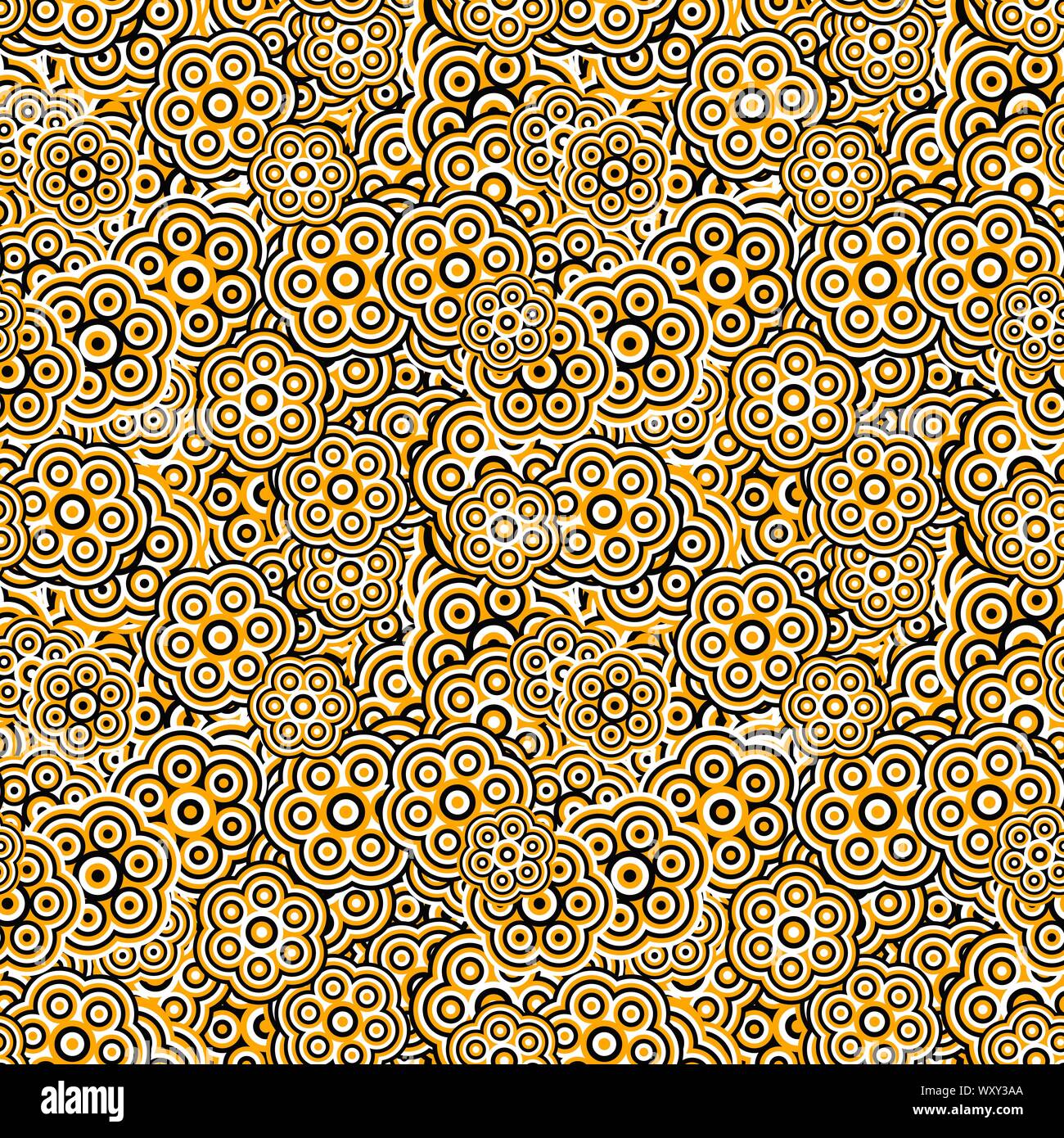 Abstrakte geometrische Blumenmuster Hintergrundbild - Farbe Vektor Grafik aus stilisierten Blumen Stock Vektor