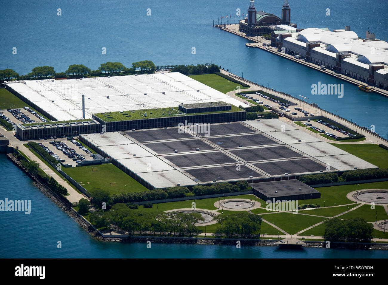 Jardine Kläranlage und Milton l Oliver III PARK Chicago Illinois Vereinigte Staaten von Amerika Stockfoto