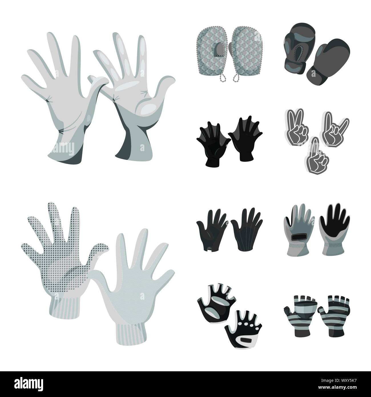 Vector Illustration von Eigentum und unverwechselbaren Symbol. Sammlung von Eigentum und Textil Lager Symbol für das Web. Stock Vektor