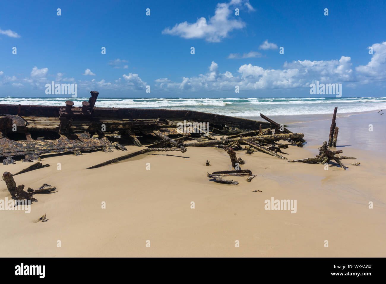 Historische ss maheno Wrack fraser island in Australien Stockfoto