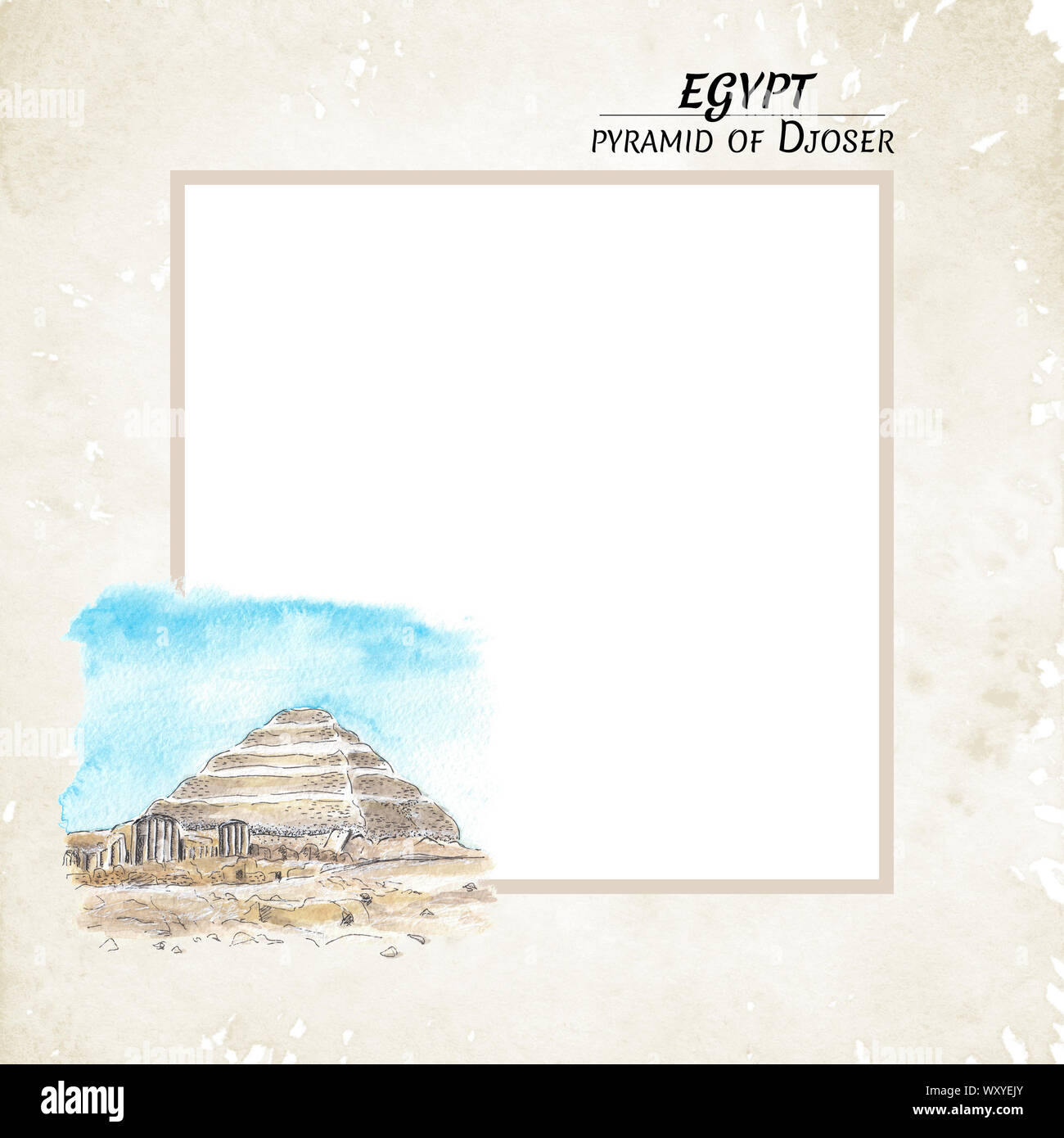Nachbau der ägyptischen Pyramide von Djoser Stockfoto