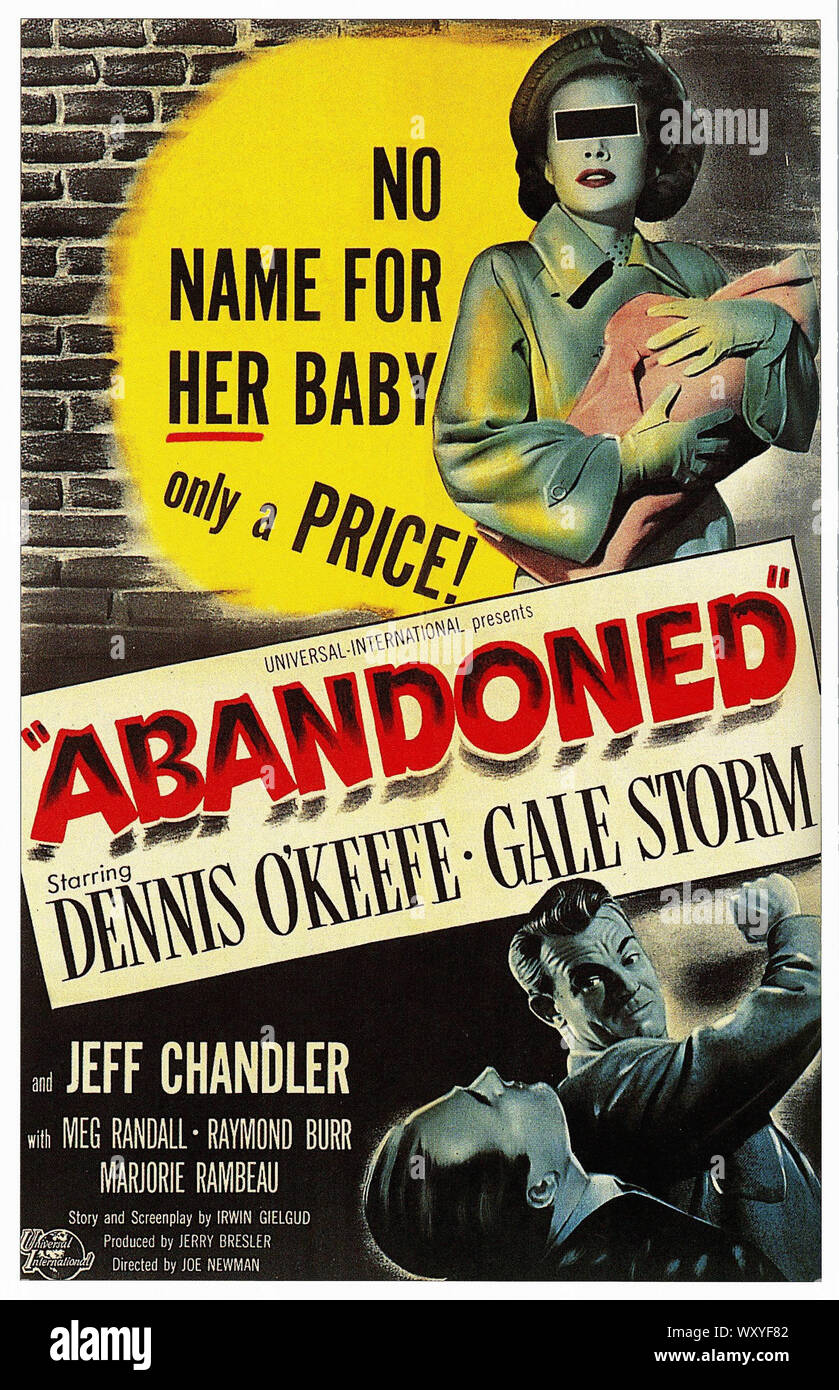 Verlassen - Jahrgang Film Poster Stockfoto