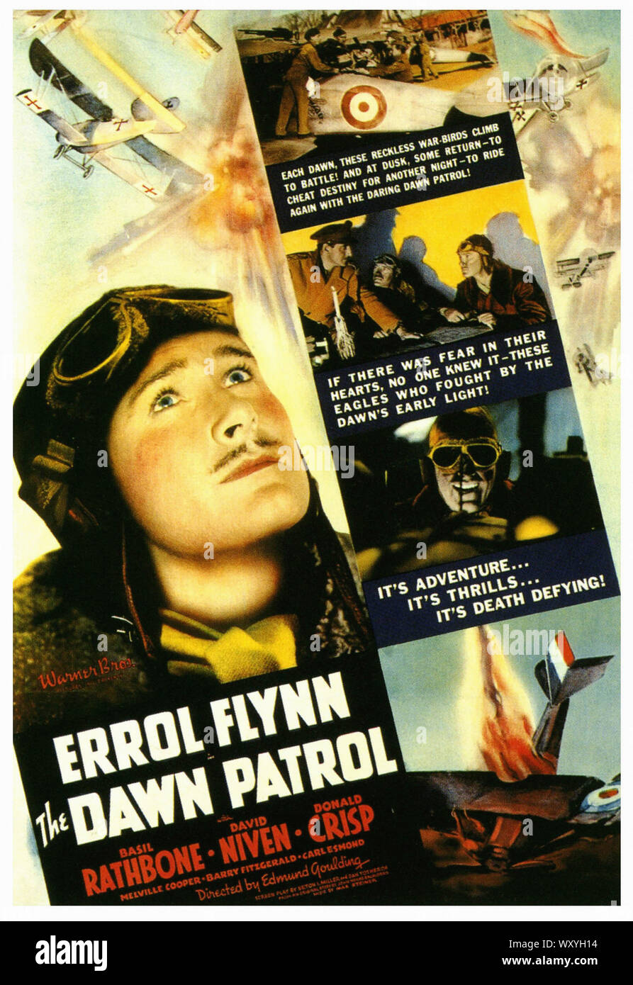 The Dawn Patrol - Jahrgang Film Poster Stockfoto