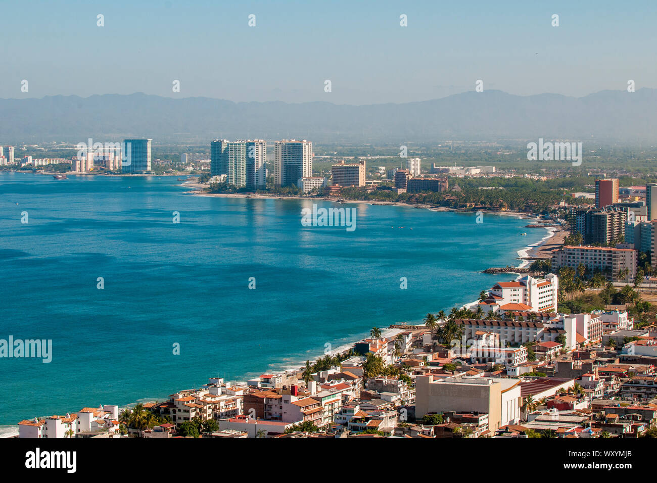 Skyline von Puerto Vallarta, Jalisco, Mexiko. Stockfoto