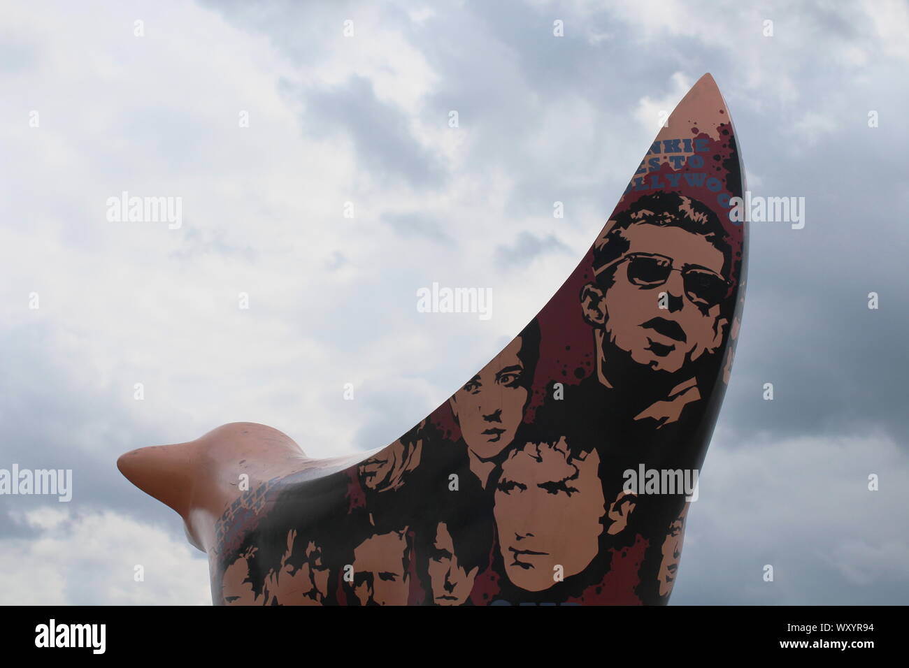 Vogel Skulptur mit den Käfern, Liverpool Stockfoto