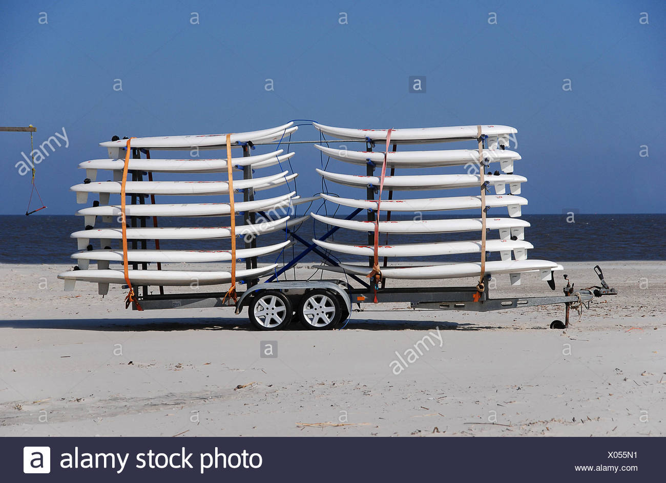 Transport Anhanger Leinwand Surf Surfboard Surf Board Sport Sport Strand Stockfotografie Alamy