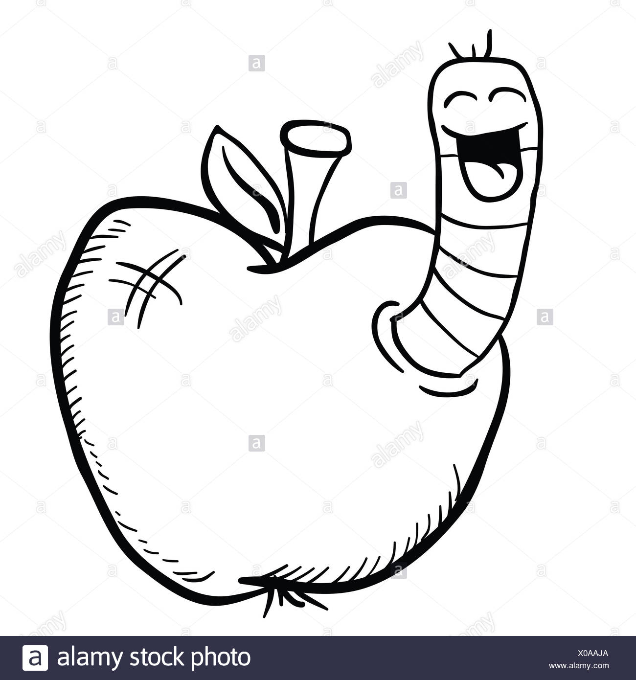 Wurm Charakter Schwarzweiss Stockfotos Und Bilder Alamy