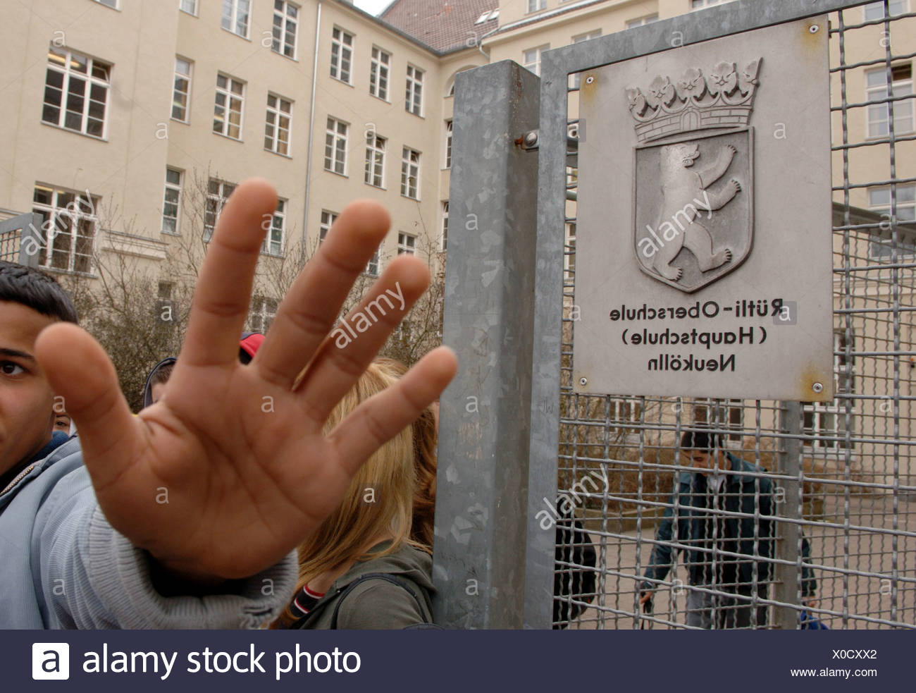 Berlin Rutli Hauptschule Neukolln Stockfotografie Alamy