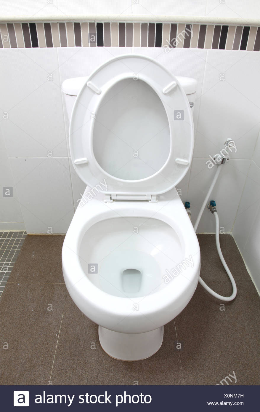 Wc Sitz Im Badezimmer Stockfotografie Alamy