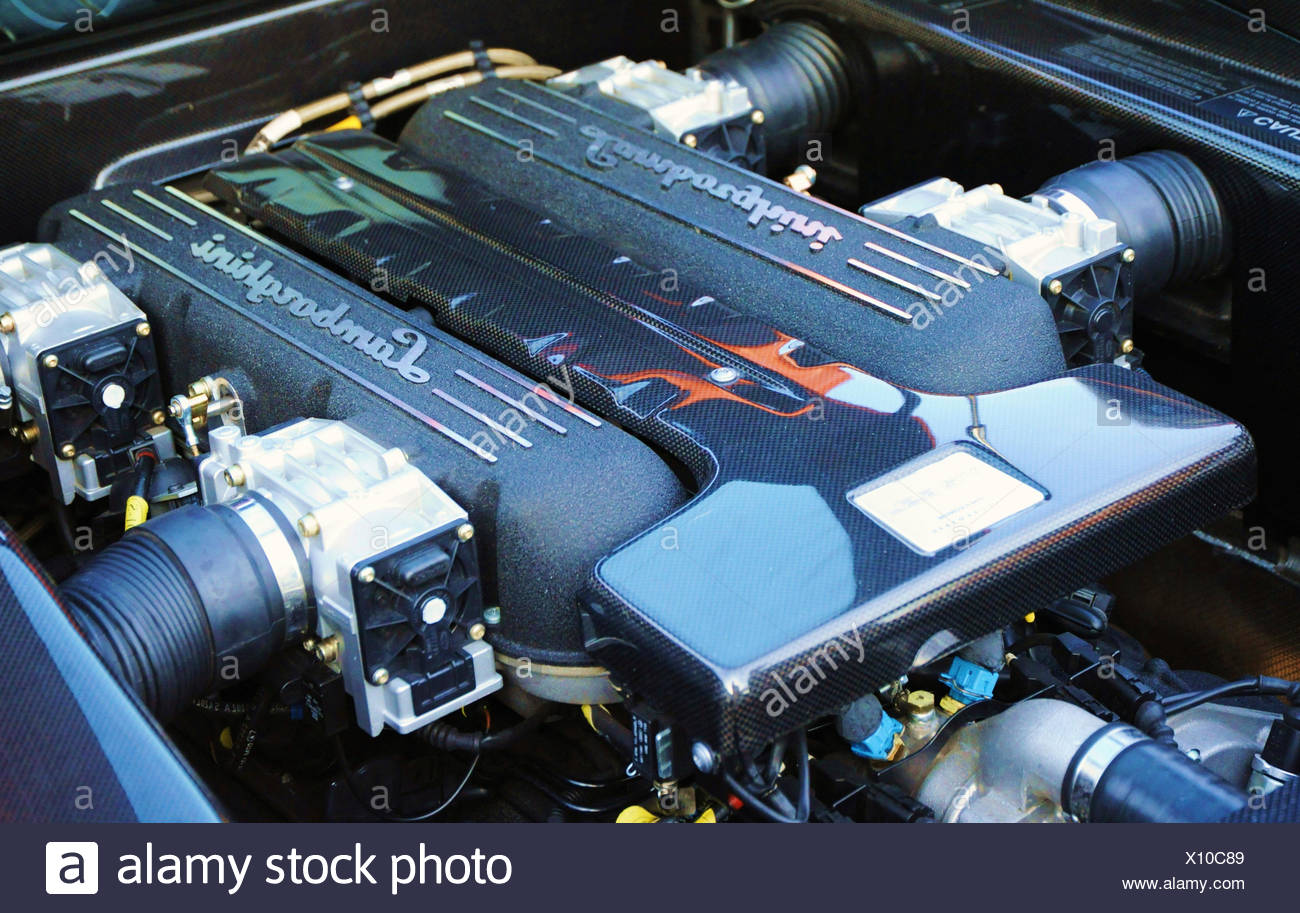 Detail Of An Engine Compartment Stockfotos Detail Of An