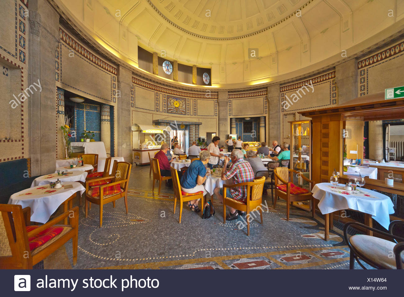 Bad Nauheim, Hessen Sprudelhof Badehaus 3 Cafeteria