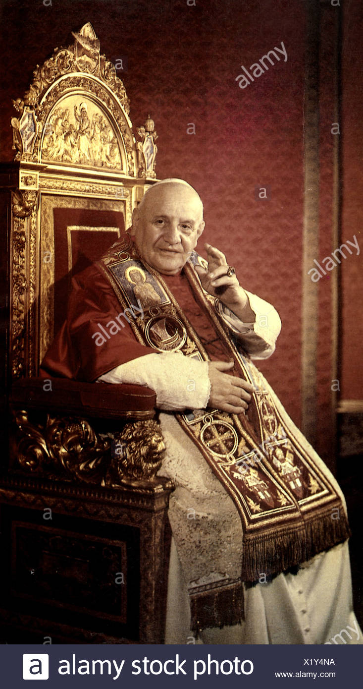 Johannes Xxiii Angelo Giuseppe Roncalli 25 11 11 3 6 1963 Papst Seit 1958 Halbe Lange Stockfotografie Alamy