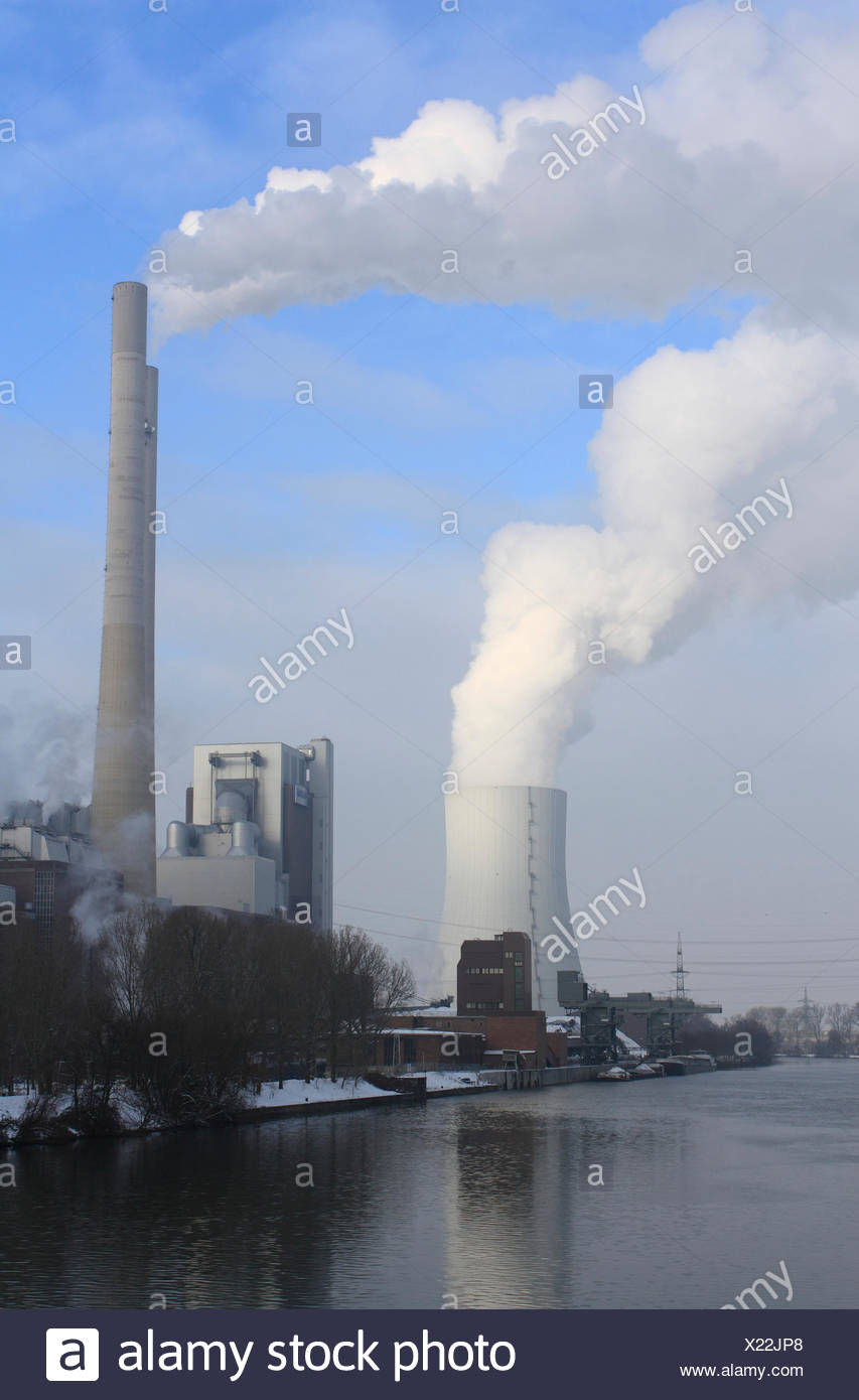 Die Schwarze Kohle Kraftwerk Heilbronn Am Neckar Baden Wurttemberg Stockfotografie Alamy