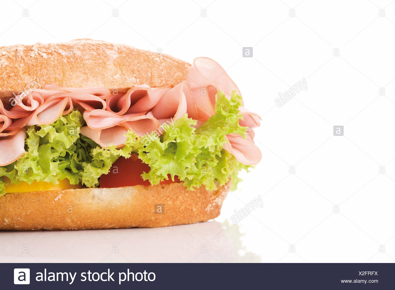 Truthahn Sandwich Mit Salat Und Tomate Stockfotografie Alamy
