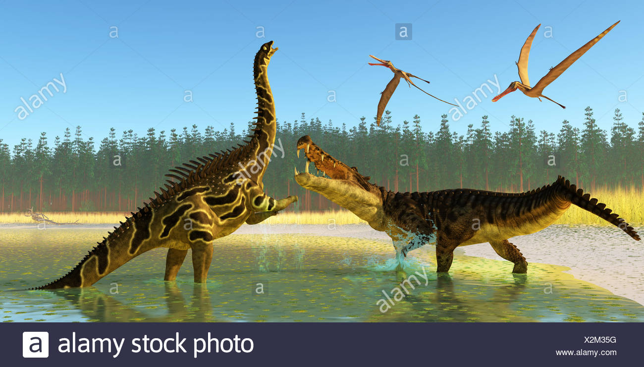 Kaprosuchus Sumpf Stockfotografie Alamy