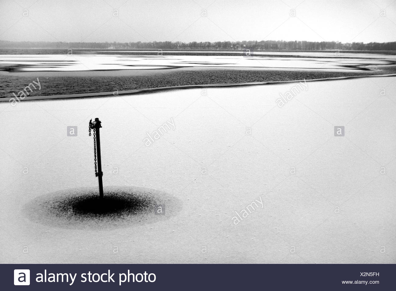 Horizont Winter Eis Gefrorenes Friert Anchorage Schnee