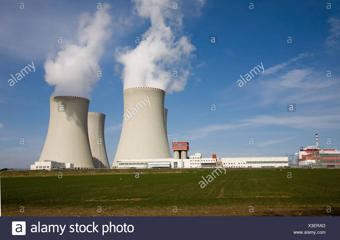 Tschechien Kernkraftwerk Temelin Stockfotografie Alamy