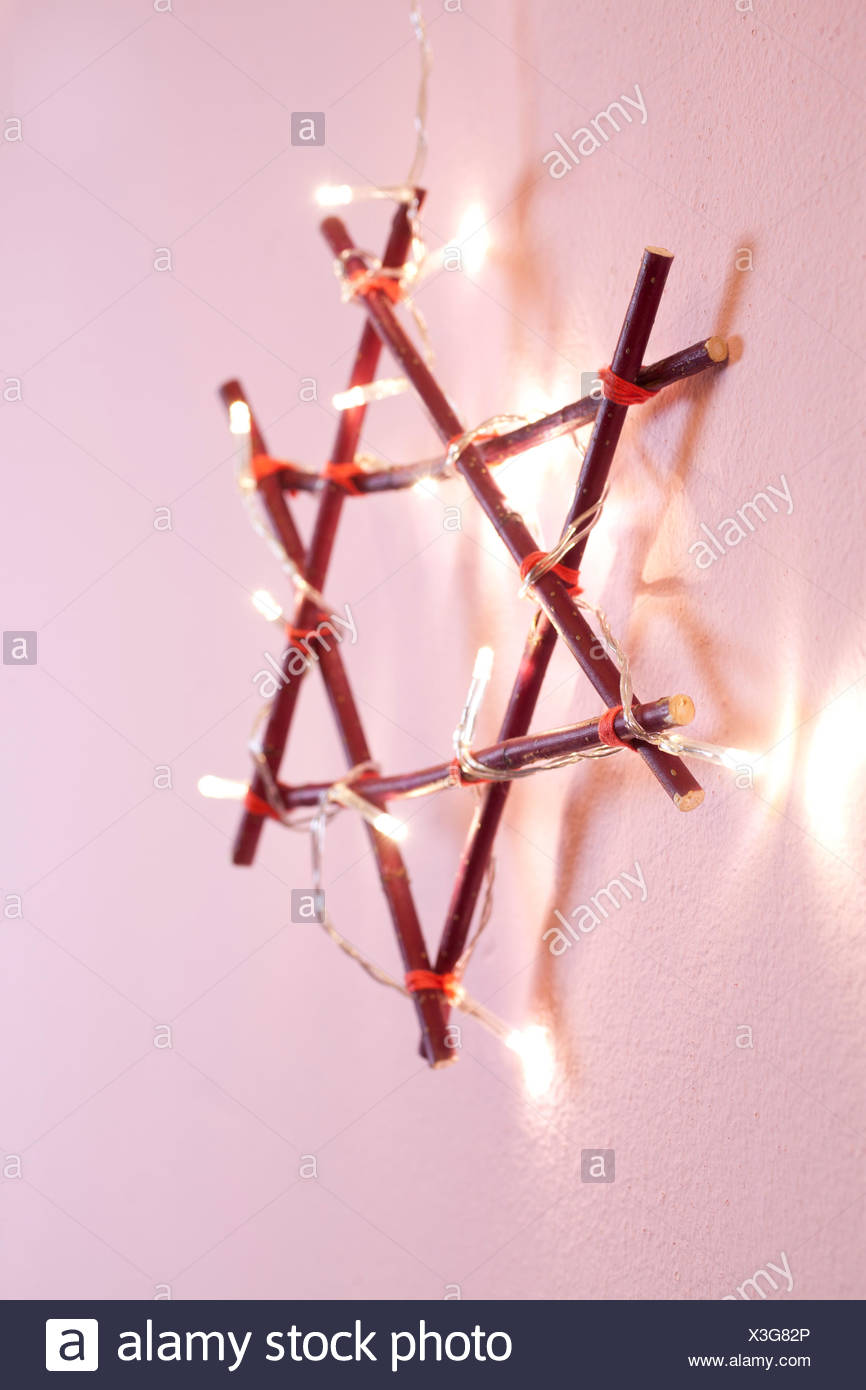 Beleuchtung Dekoration Kette Von Lichter Stern