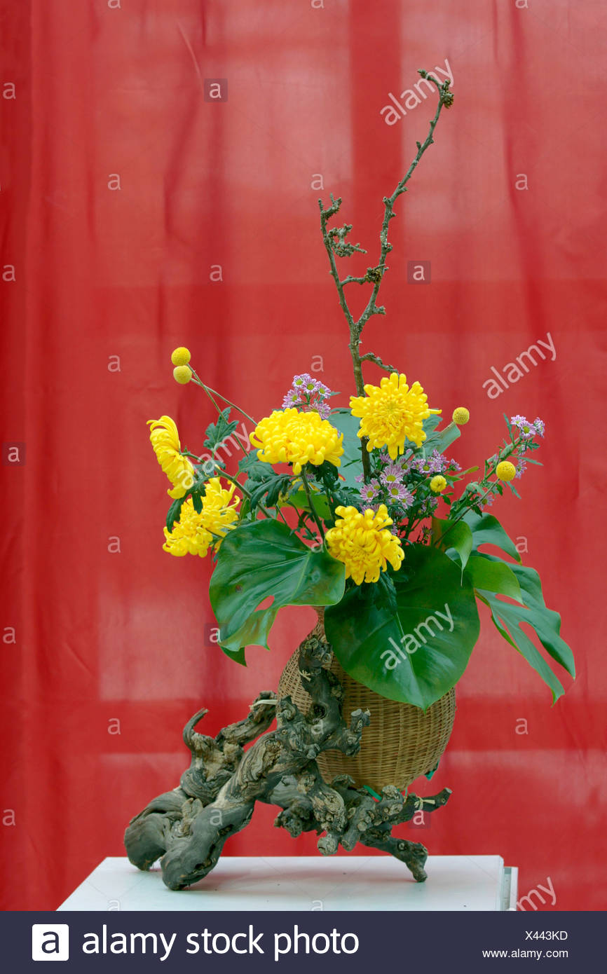 Traditionelle Chinesische Blumen Arrangement Stockfotografie Alamy