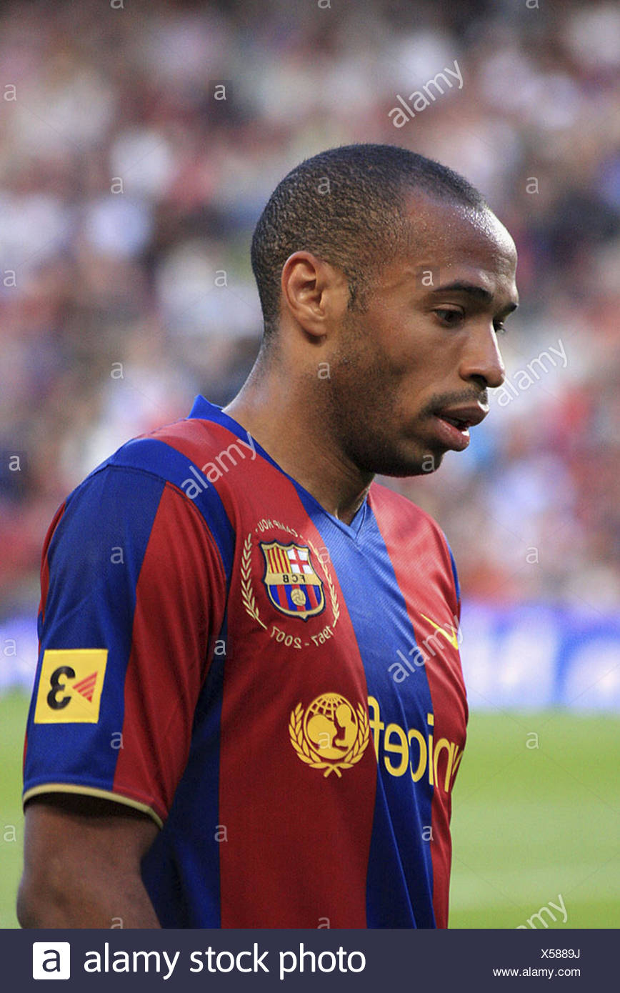 Thierry Henry Of Barcelona Stockfotos Und Bilder Kaufen Alamy