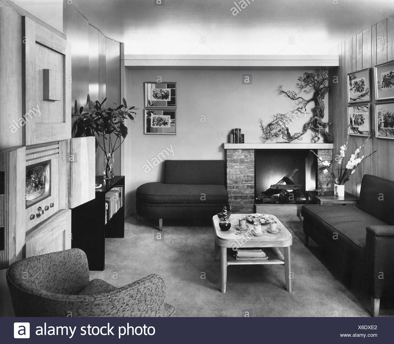 Living Room 1950s Stockfotos Living Room 1950s Bilder Alamy