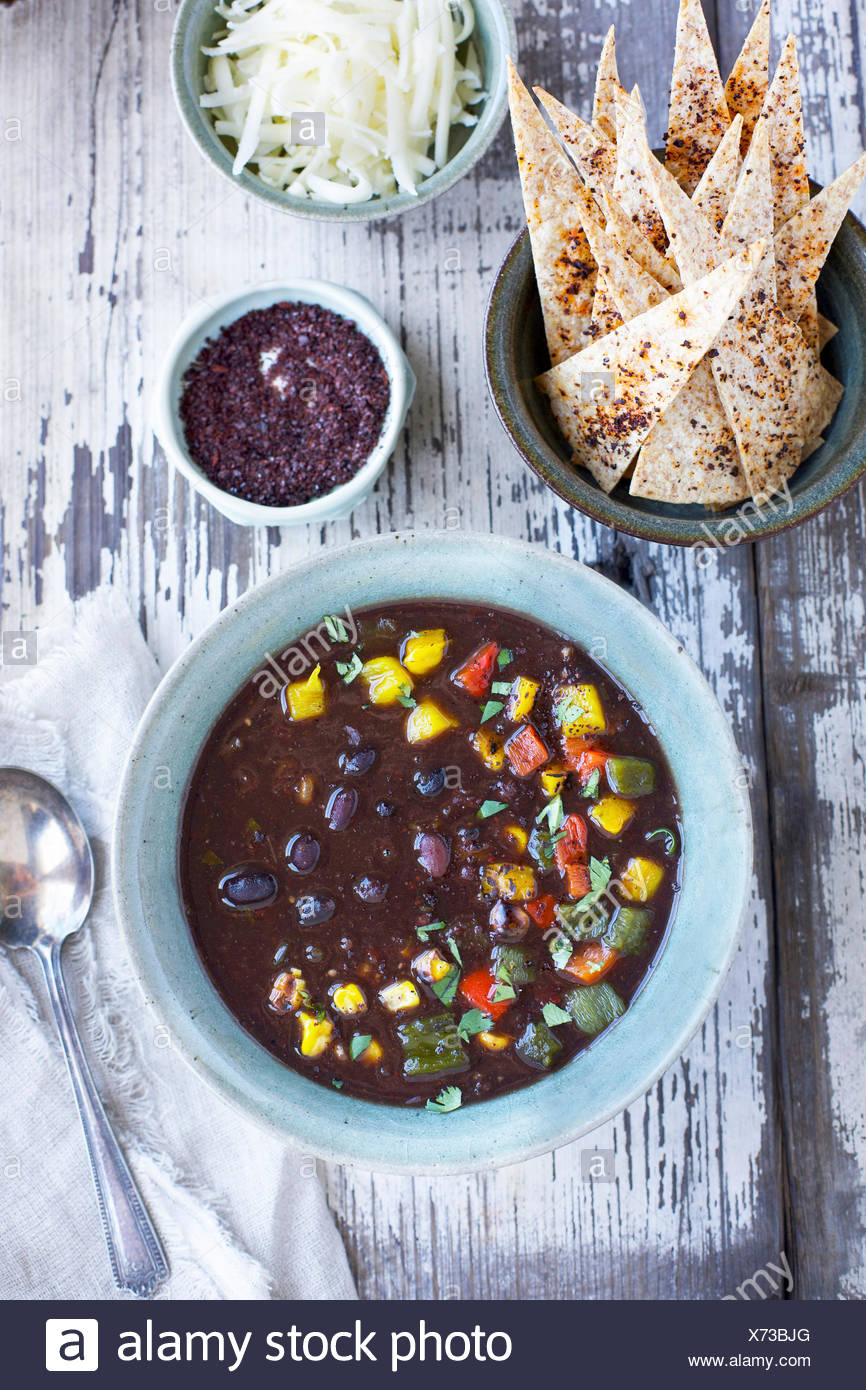 Schwarze Bohnensuppe Stockfotos und -bilder Kaufen - Alamy