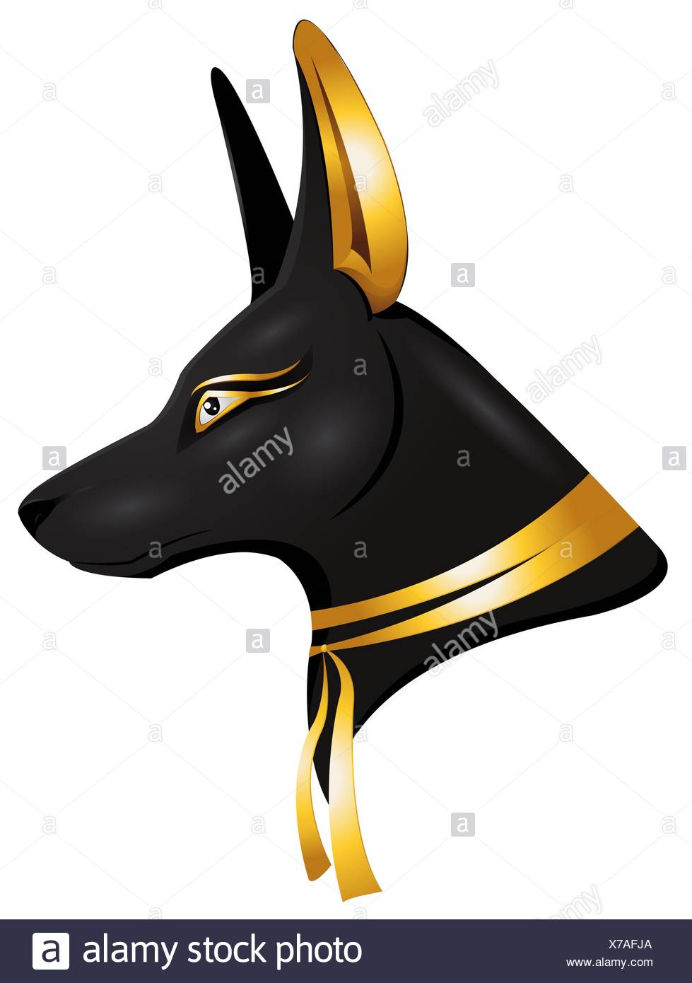 Der Agyptische Gott Anubis Stockfotografie Alamy