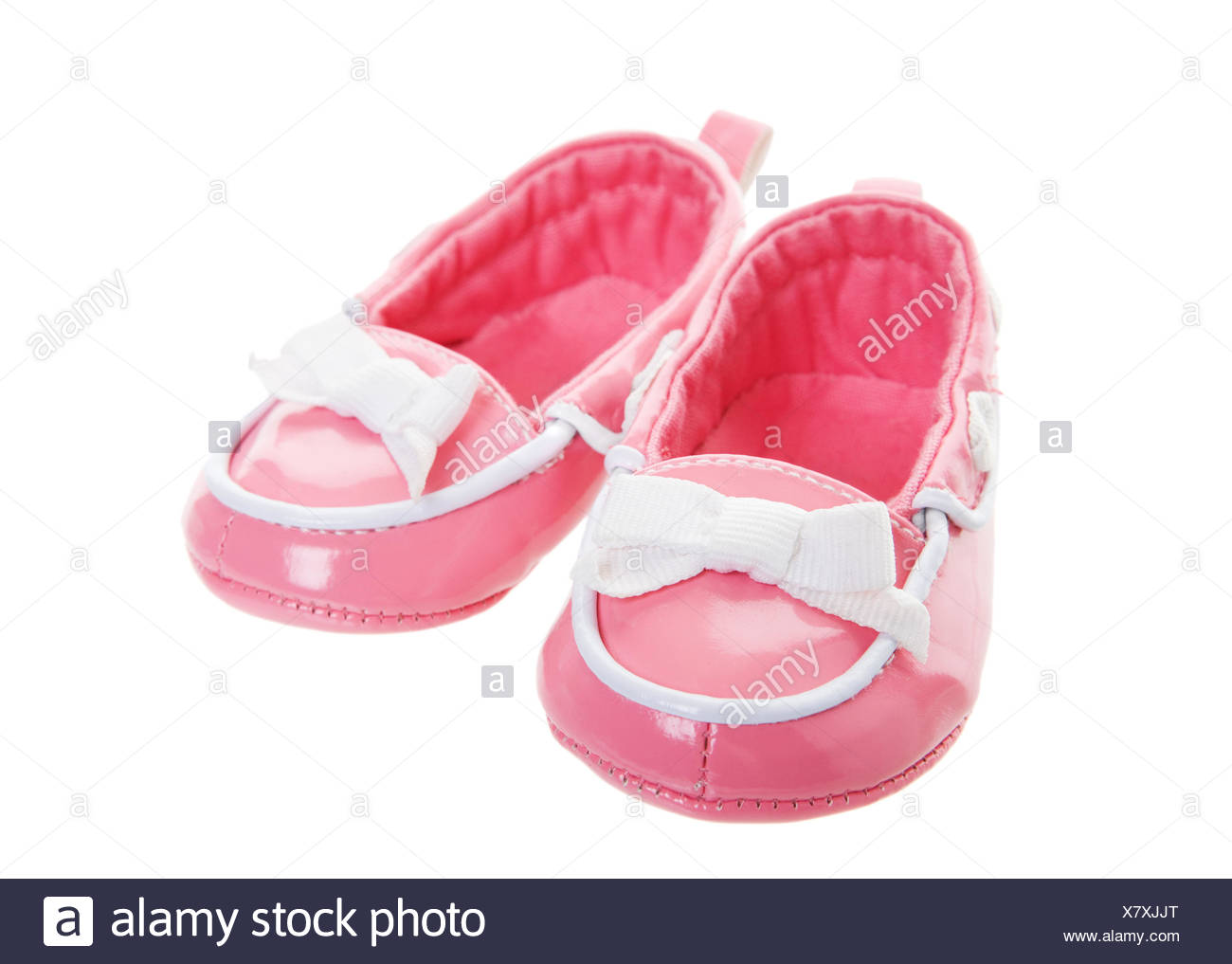 Schuhe Kleine Winzige Kleine Kurze Baby Kleidung Madchen Madchen Rosa Kleidung Paar Makro Stockfotografie Alamy