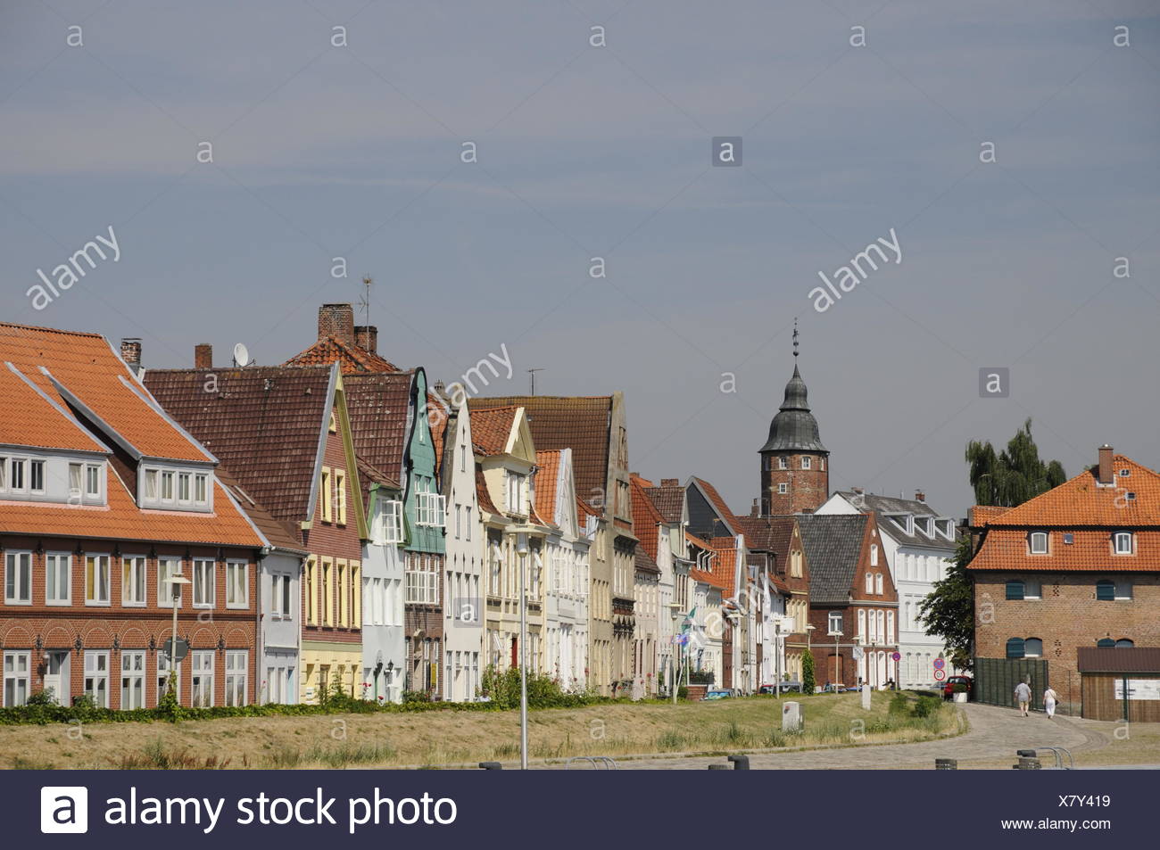 Binnenhafen Hafen Hauserzeile Wiebke Kruse Turm Gluckstadt
