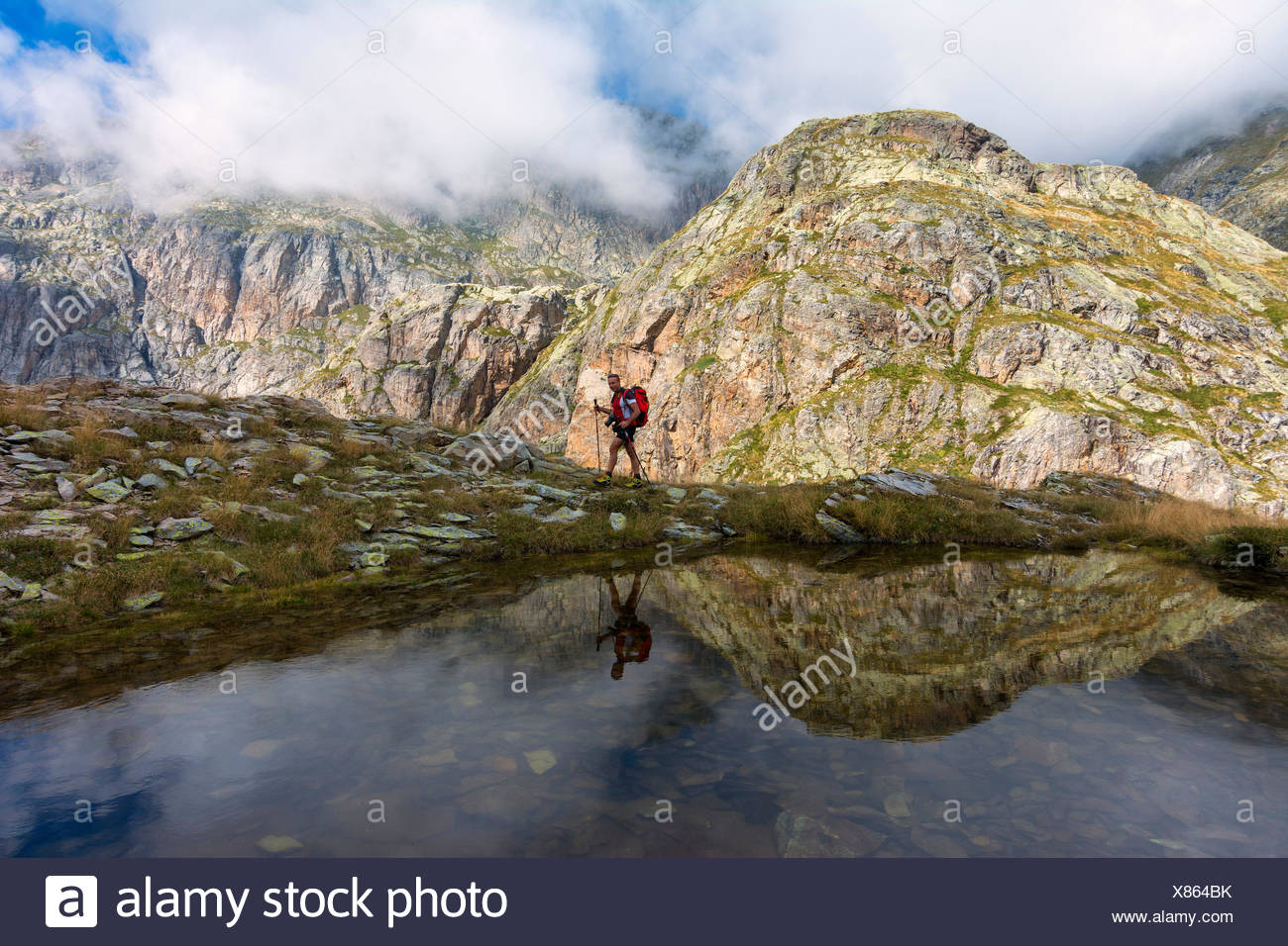 Wandern In Den Alpen Orobie Valgoglio Provinz Von Bergamo Italien Stockfotografie Alamy