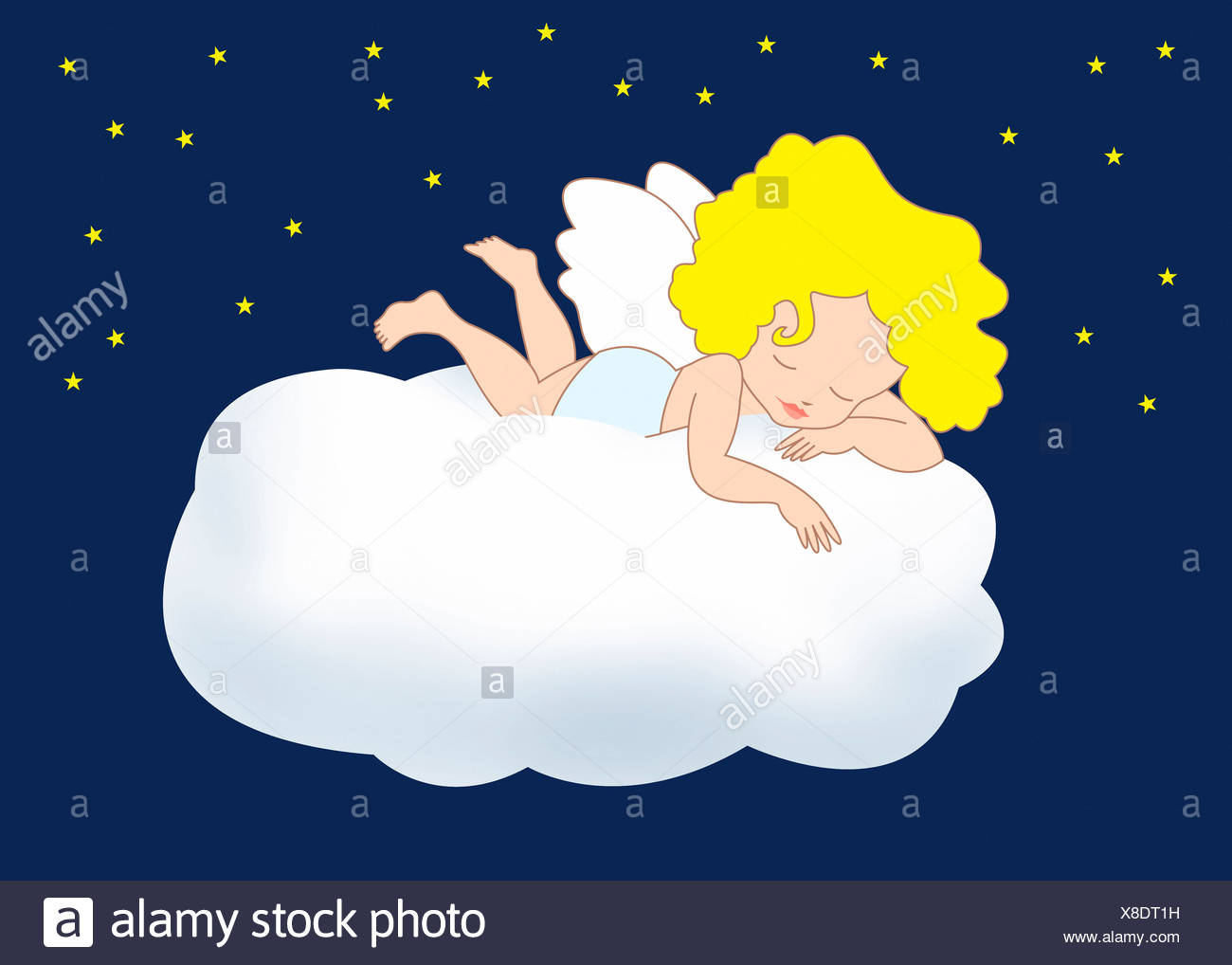 Engel Wolke Illustration Stockfotos Und Bilder Kaufen Alamy