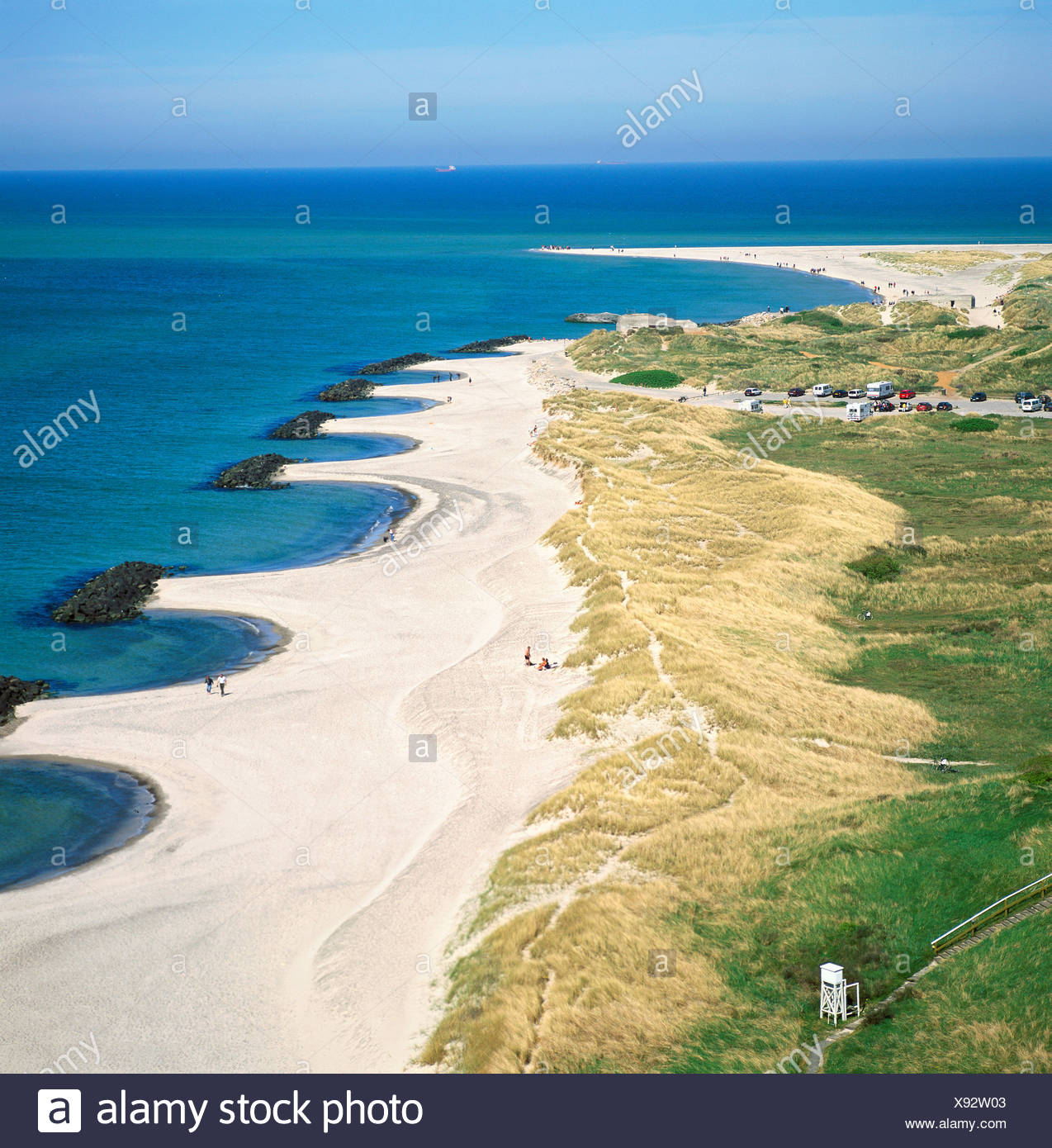 Leuchtturm Skagen Danemark Europa Kuste Erosion Schutz Jutland Strand Kuste Ubersicht Anzeigen Stockfotografie Alamy