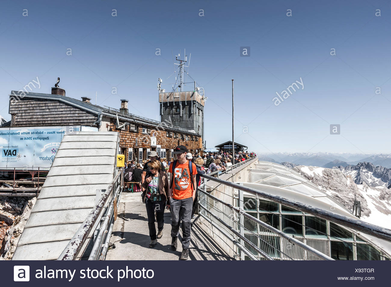 Munchner Haus Auf Der Zugspitze Stockfoto Bild 280982935 Alamy