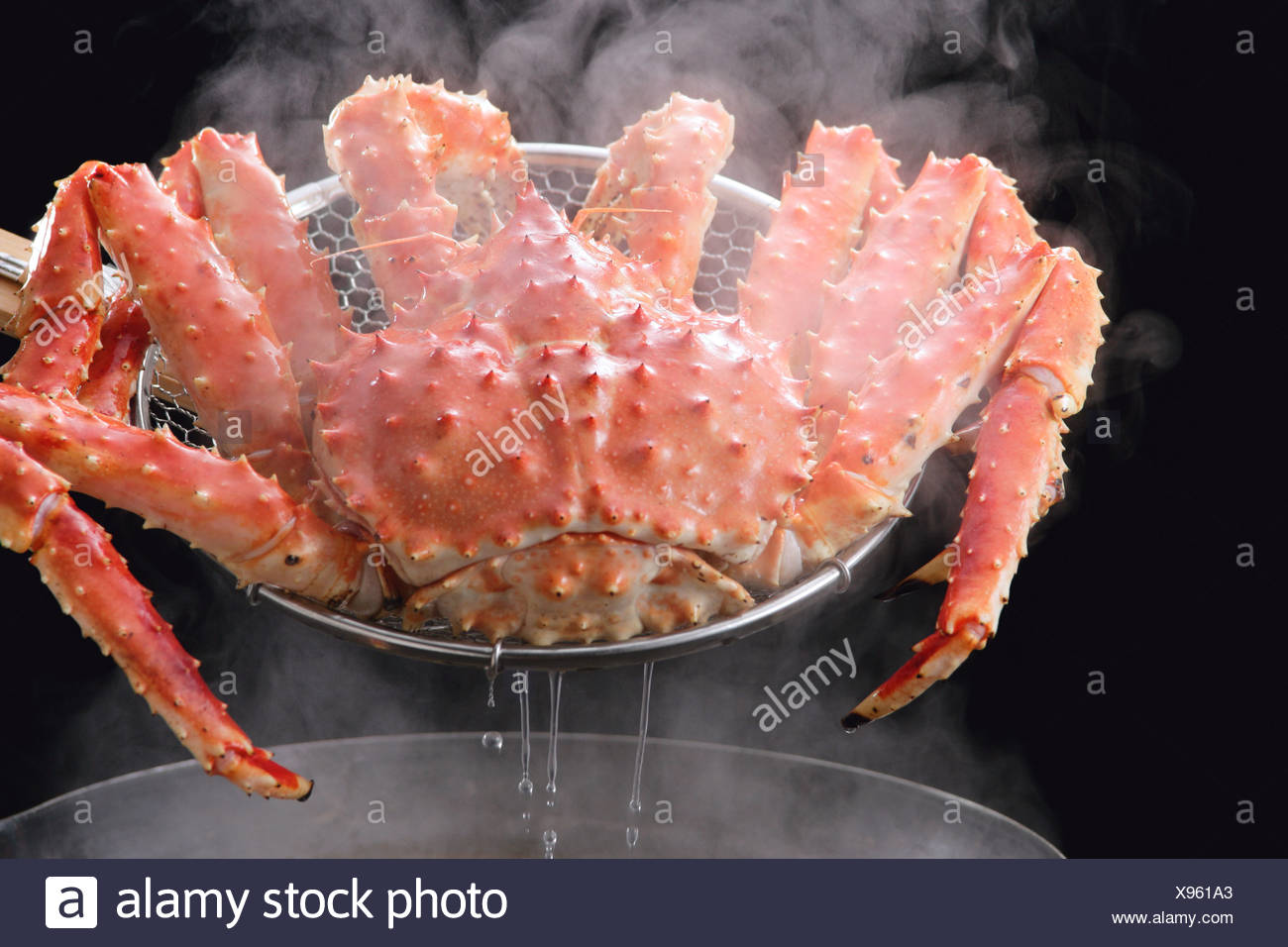 Gekochte Konigskrabbe Stockfotografie Alamy