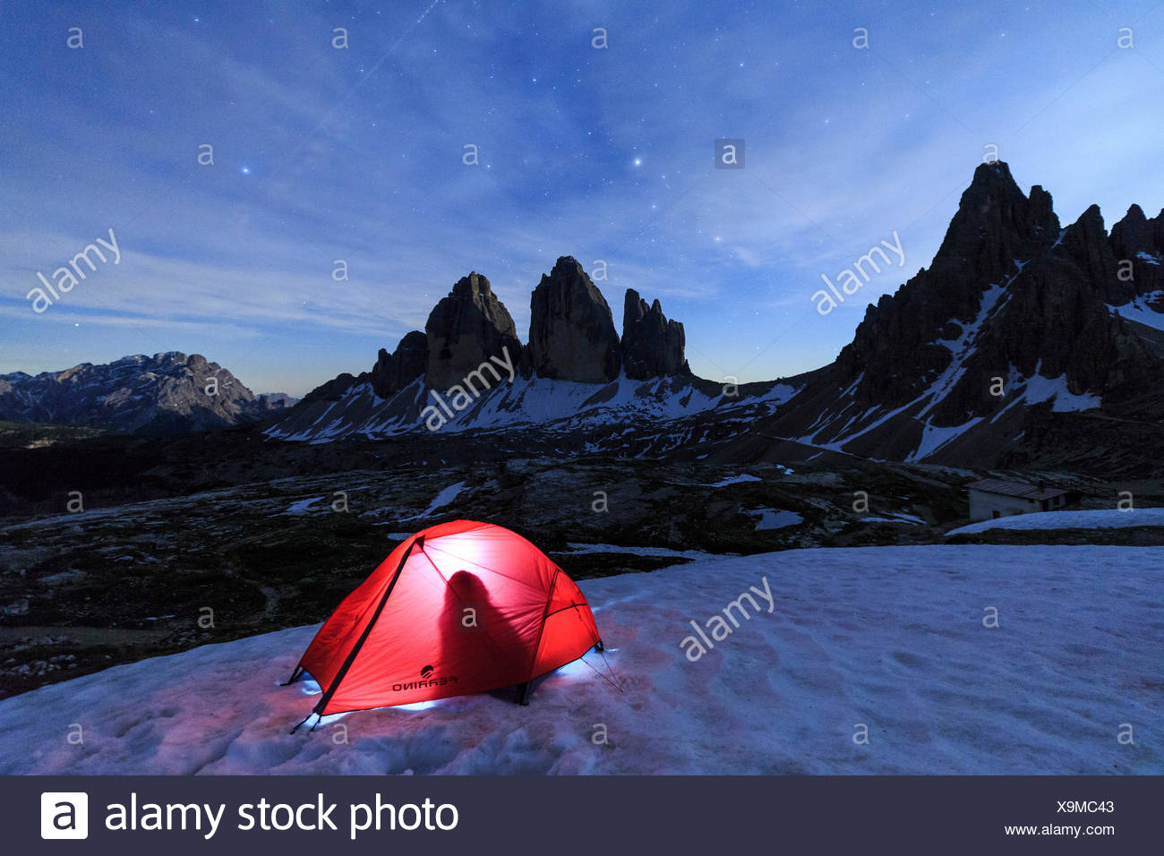 Camping An Den Drei Zinnen Von Lavaredo Sextner Dolomiten Trentino Alto Adige Italien Europa Stockfotografie Alamy